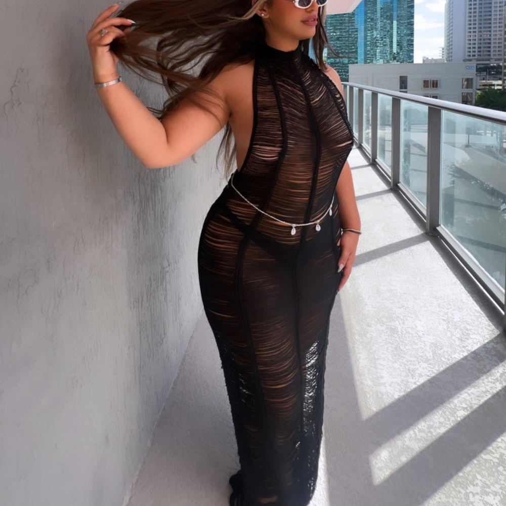 Black Cover Up Dress